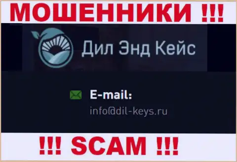 Весьма рискованно общаться с internet-кидалами Dil-Keys Ru, даже через их адрес электронной почты - обманщики