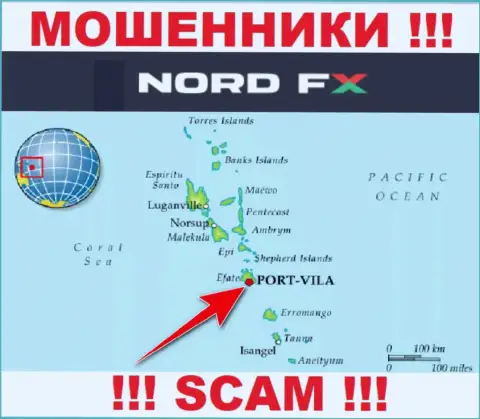 НордФХ сообщили на сайте свое место регистрации - на территории Вануату