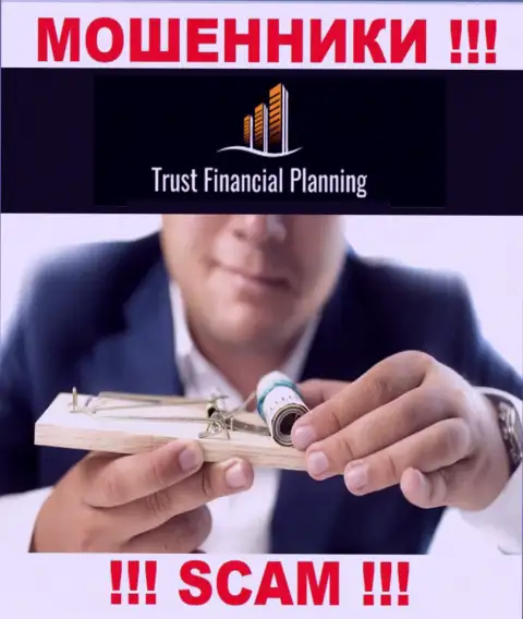 Работая совместно с компанией Trust-Financial-Planning вы не увидите ни копеечки - не вносите дополнительные средства