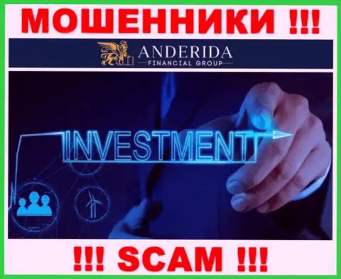 Anderida Financial Group разводят лохов, предоставляя противозаконные услуги в области Инвестиции