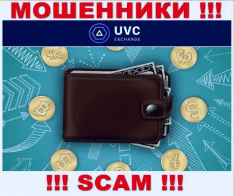 Криптовалютный кошелек - именно в данном направлении оказывают свои услуги internet обманщики UVCExchange