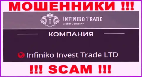 Infiniko Invest Trade LTD - юр лицо мошенников InfinikoTrade