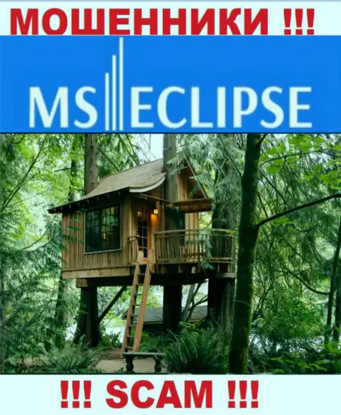 Неизвестно где именно находится лохотрон MSEclipse Com, свой адрес регистрации прячут