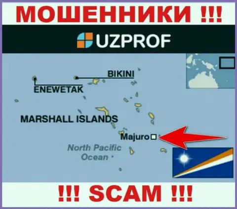 Прячутся internet-мошенники Уз Проф в оффшорной зоне  - Majuro, Republic of the Marshall Islands, будьте крайне внимательны !!!