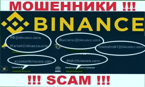 Довольно рискованно связываться с internet-мошенниками Бинанс Ком, даже через их е-майл - обманщики