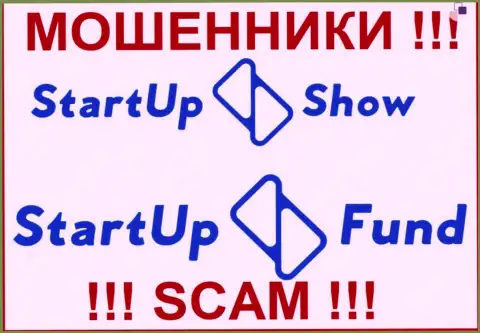 Логотипы обманных компаний Стар Тап Фонд и StarTupShow