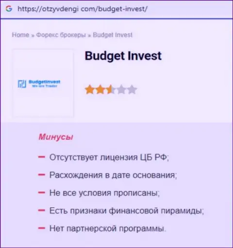 Обзор scam-проекта BudgetInvest Org это РАЗВОДИЛЫ !!!